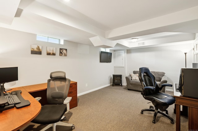 28 Saddle Ridge Dr, Simsbury, CT 06092 - office featuring carpet floors and baseboards