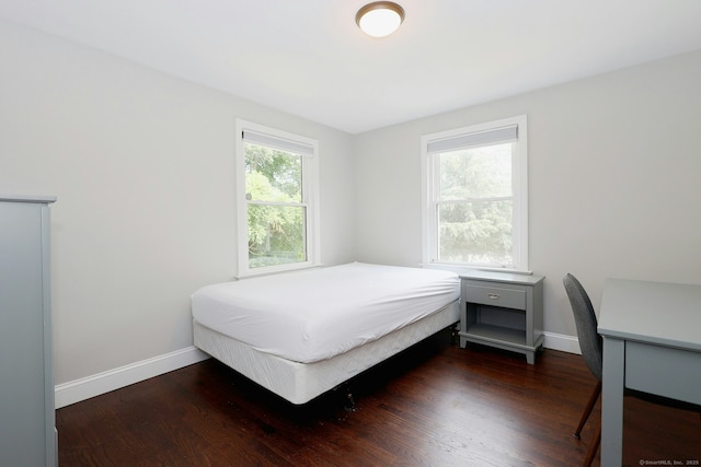 3743 Park Ave, Fairfield, CT 06825 - bedroom with dark wood-type flooring and baseboards