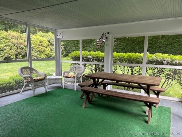 147 Beers Rd, Easton, CT 06612 - view of sunroom / solarium