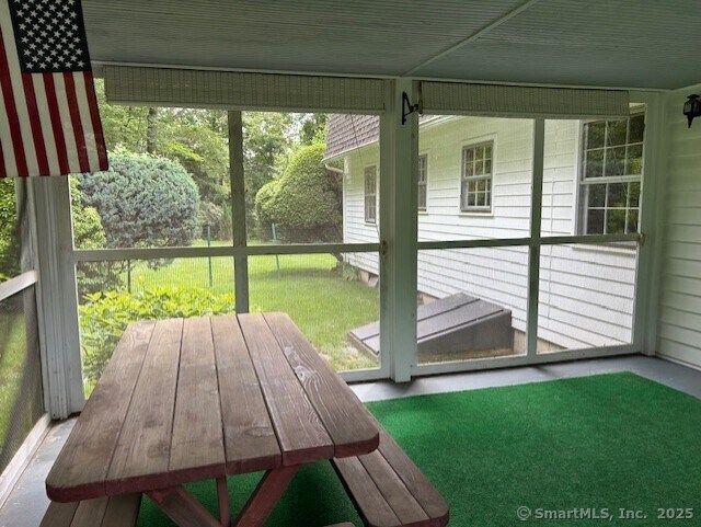 147 Beers Rd, Easton, CT 06612 - sunroom / solarium with plenty of natural light and outdoor dining space