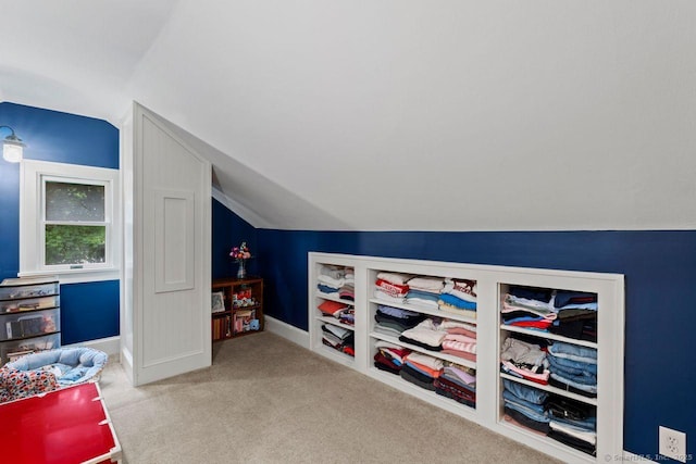 160 Disbrow St, Stratford, CT 06614 - recreation room featuring lofted ceiling and carpet flooring