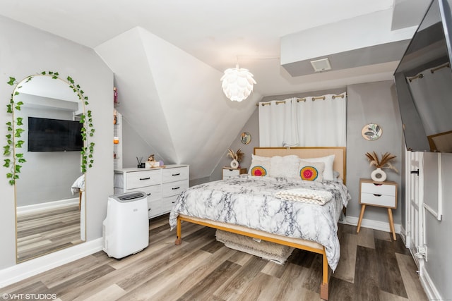 26 Trowbridge St, Waterbury, CT 06710 - bedroom featuring wood finished floors and lofted ceiling