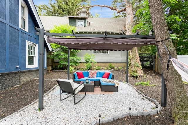 26 Trowbridge St, Waterbury, CT 06710 - fenced backyard with an outdoor hangout area and a patio area