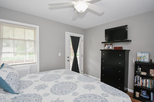 31 Bristol St, Thomaston, CT 06787 - bedroom with a ceiling fan and wood finished floors