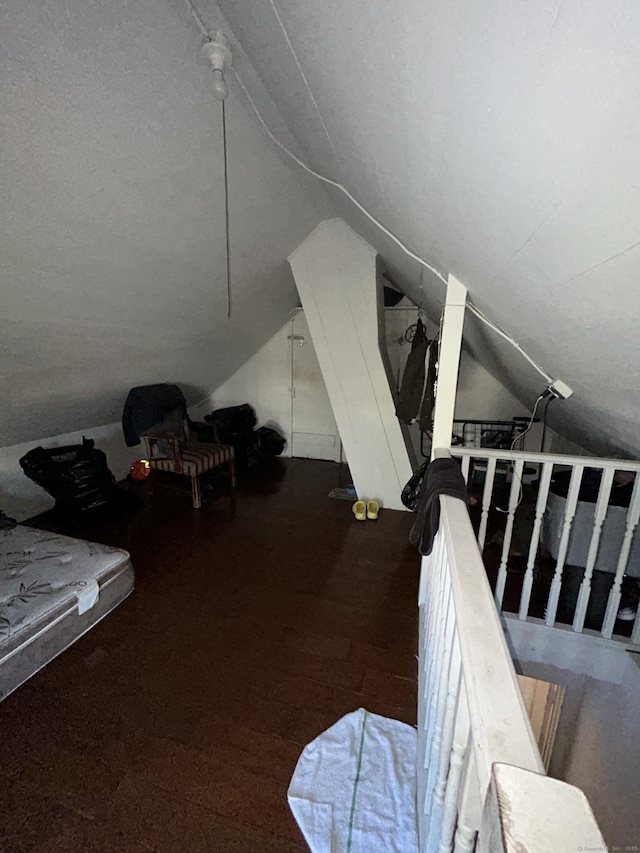 595 William St, Bridgeport, CT 06608 - additional living space featuring lofted ceiling and wood finished floors