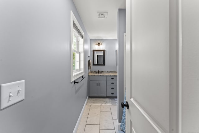 46 Airport Rd, Killingly, CT 06239 - bathroom featuring marble finish floors and vanity