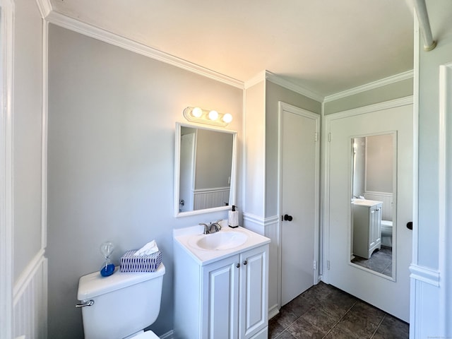 462 Halfway House Rd, Windsor Locks, CT 06096 - bathroom with vanity and ornamental molding