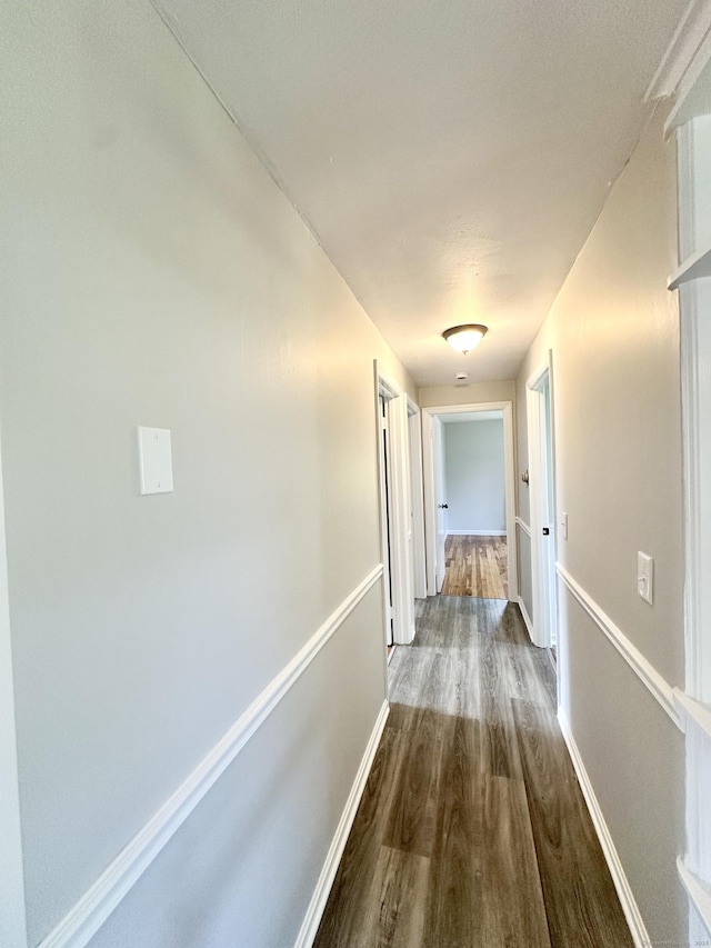 462 Halfway House Rd, Windsor Locks, CT 06096 - hallway featuring wood finished floors and baseboards