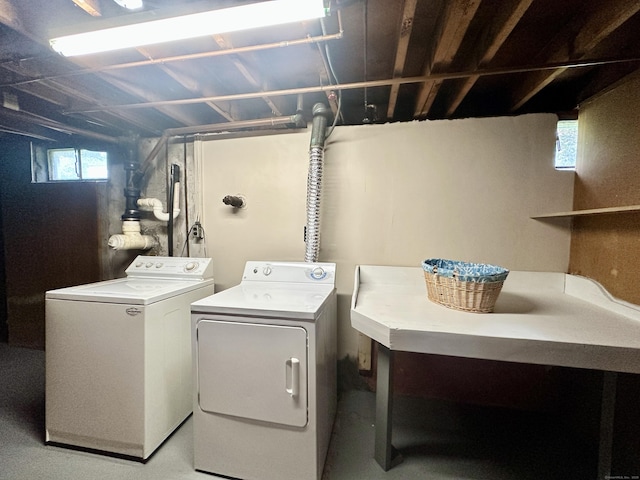 462 Halfway House Rd, Windsor Locks, CT 06096 - laundry room with independent washer and dryer and healthy amount of natural light