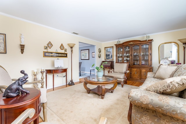 100 Chestnut Rd, Newington, CT 06111 - living area with ornamental molding and light wood finished floors