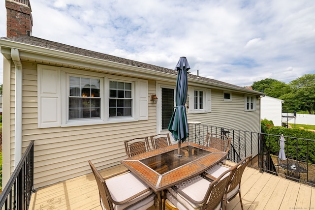 100 Chestnut Rd, Newington, CT 06111 - deck with outdoor dining area
