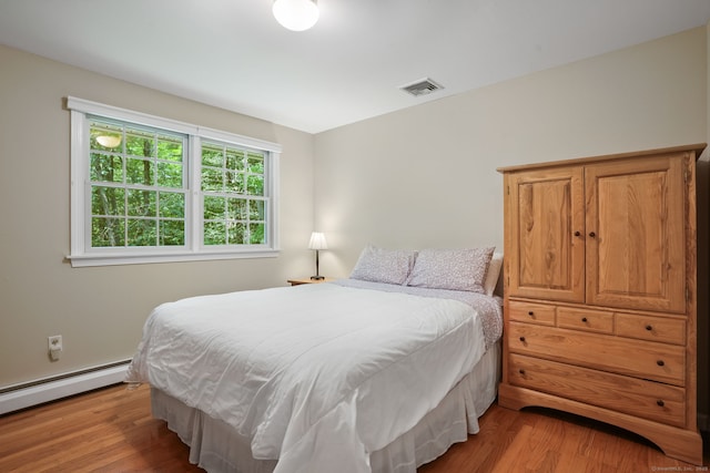 14 Inverness Rd, Trumbull, CT 06611 - bedroom with light wood finished floors and a baseboard radiator