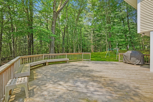 14 Inverness Rd, Trumbull, CT 06611 - wooden deck featuring a grill
