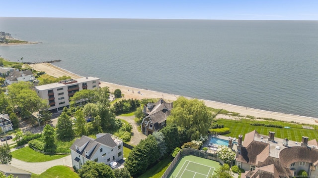 1410 S Pine Creek Rd, Fairfield, CT 06824 - drone / aerial view of a nearby body of water