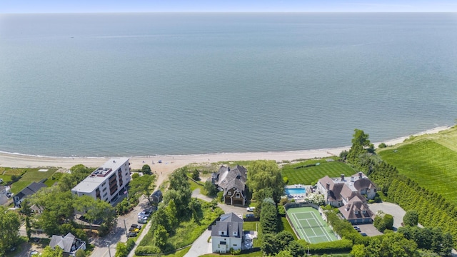 1410 S Pine Creek Rd, Fairfield, CT 06824 - aerial overview of property's location with unending shoreline