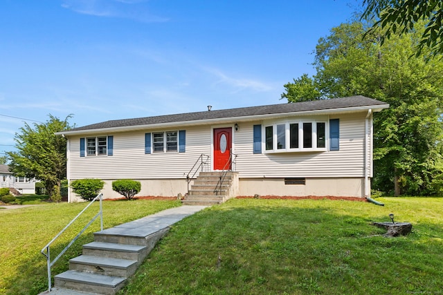 107 Carroll Rd, Hamden, CT 06517 - view of front of property with a front lawn and entry steps