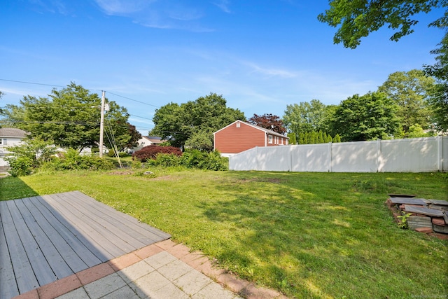 107 Carroll Rd, Hamden, CT 06517 - view of yard featuring a wooden deck