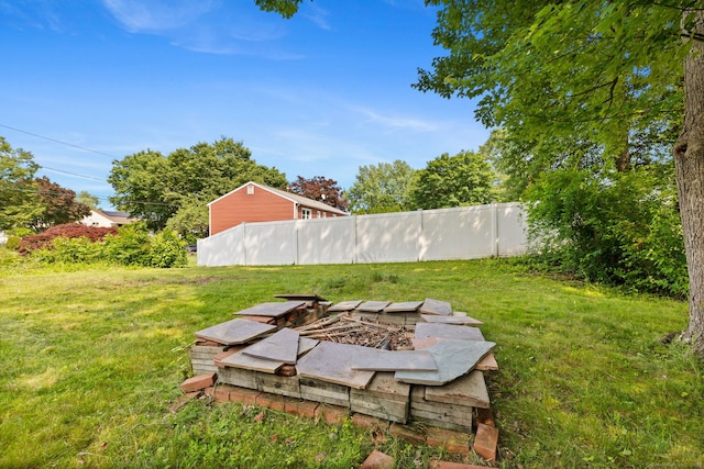 107 Carroll Rd, Hamden, CT 06517 - view of yard with an outdoor fire pit