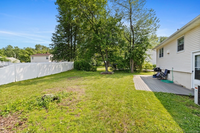 107 Carroll Rd, Hamden, CT 06517 - view of yard with a deck