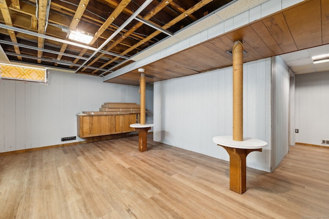 107 Carroll Rd, Hamden, CT 06517 - finished below grade area with light wood-style flooring