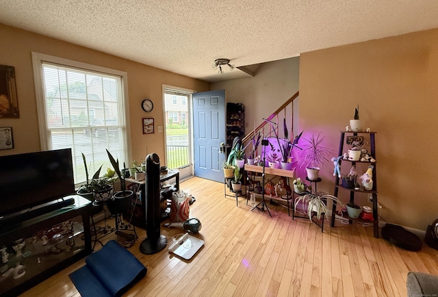175 Berlin Ave Apt 31, Southington, CT 06489 - home office with a textured ceiling and wood-type flooring