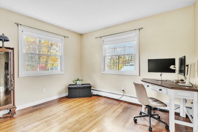 46 Jackson Rd, Enfield, CT 06082 - office area featuring wood finished floors and baseboards