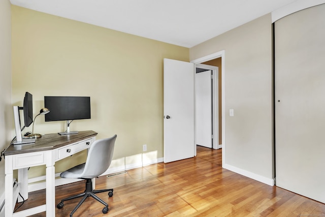 46 Jackson Rd, Enfield, CT 06082 - office with light wood-type flooring and baseboards