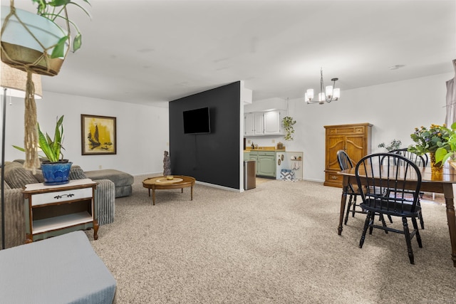 8 Carlisle Ct Unit 8, Brookfield, CT 06804 - dining room with a chandelier and light colored carpet