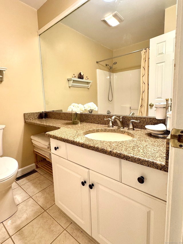 168 Cooper Ln, Hamden, CT 06514 - bathroom with vanity, tile patterned floors, and a shower with curtain