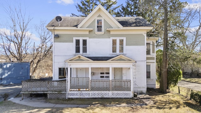 122 Derby Ave, New Haven, CT 06511 - view of front facade with covered porch and a shingled roof