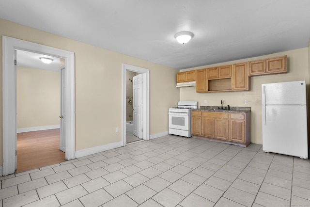 122 Derby Ave, New Haven, CT 06511 - kitchen featuring white appliances and under cabinet range hood