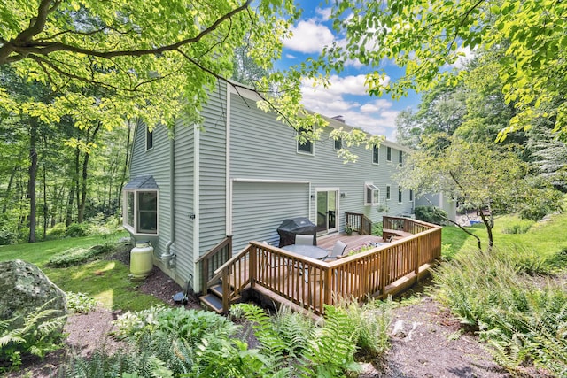 431 Fan Hill Rd, Monroe, CT 06468 - rear view of house featuring a deck