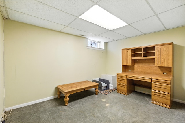 222 Sunrise Hill Rd Unit 222, Norwalk, CT 06851 - unfurnished office featuring light colored carpet and a paneled ceiling