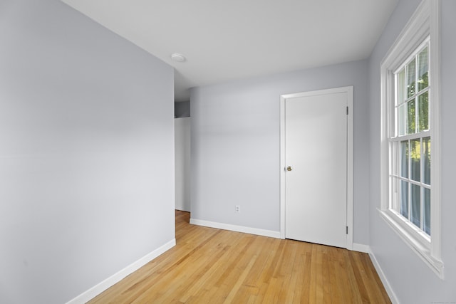 538 Quaddick Rd, Thompson, CT 06277 - spare room featuring light wood-type flooring and baseboards