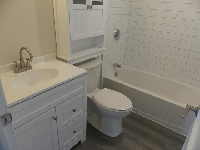 57 Pinehurst Ave, New Britain, CT 06053 - full bathroom featuring wood finished floors, vanity, and  shower combination