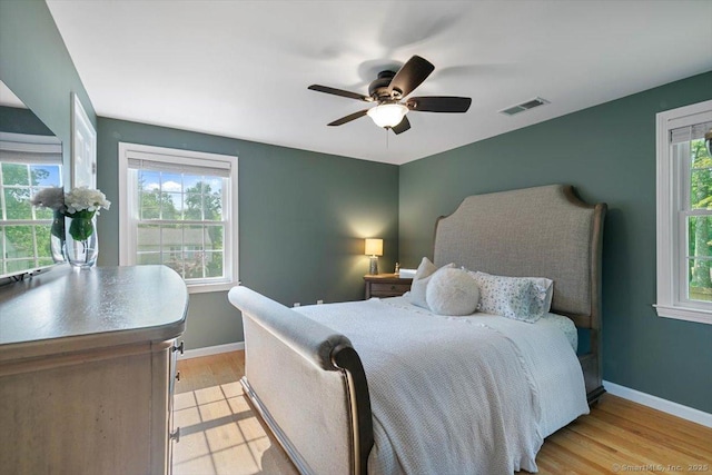 2 Sunwoods Cir, Hamden, CT 06518 - bedroom featuring light wood-type flooring and ceiling fan