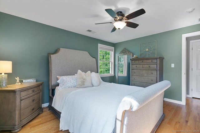 2 Sunwoods Cir, Hamden, CT 06518 - bedroom with light wood-style flooring and ceiling fan