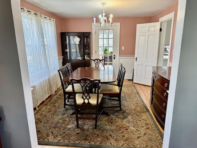 111 Spring Garden St, Hamden, CT 06517 - dining area with a chandelier and wood finished floors