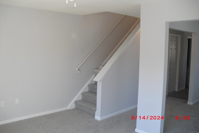 1549 E Main St Unit 30, Meriden, CT 06450 - stairs with carpet floors and baseboards