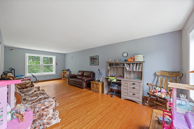 291 Guinevere Rdg, Cheshire, CT 06410 - living area with light wood-style floors and an office area