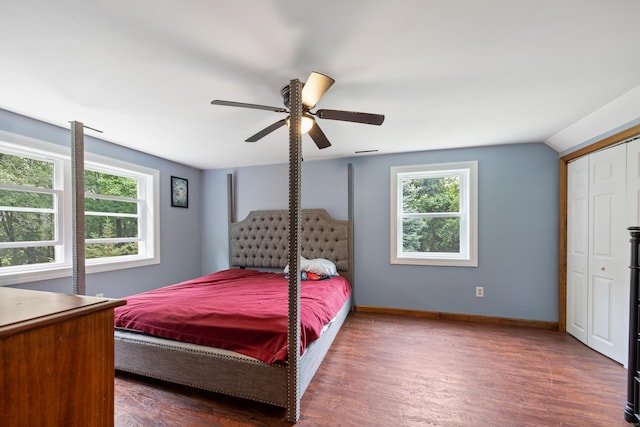 291 Guinevere Rdg, Cheshire, CT 06410 - bedroom featuring wood finished floors, a ceiling fan, and a closet