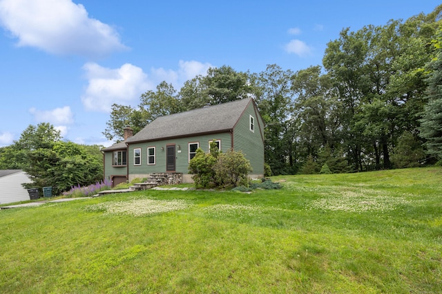 291 Guinevere Rdg, Cheshire, CT 06410 - view of front of house with a chimney and a front yard
