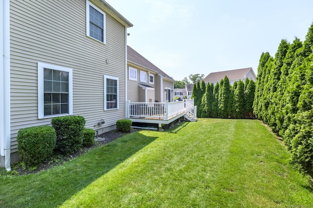 7 Castlewood Dr Unit 7, Monroe, CT 06468 - view of grassy yard with a deck
