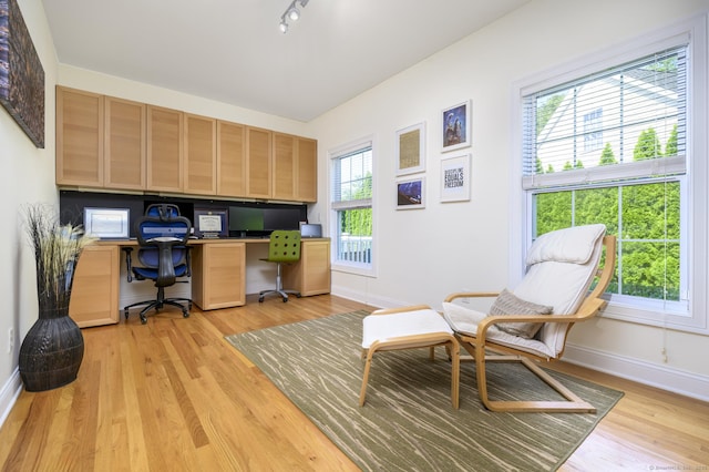 7 Castlewood Dr Unit 7, Monroe, CT 06468 - home office featuring built in study area and light wood-style floors
