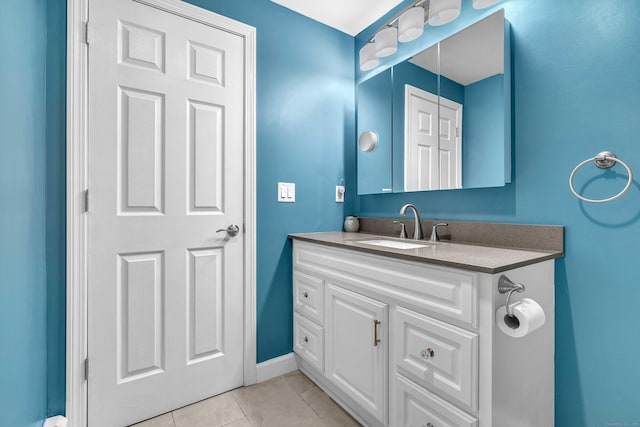 81 Charter Oak Dr, East Lyme, CT 06333 - bathroom with vanity and tile patterned floors