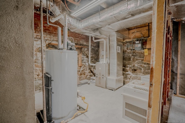 103 Clay St, Thomaston, CT 06787 - unfinished basement featuring water heater and heating unit