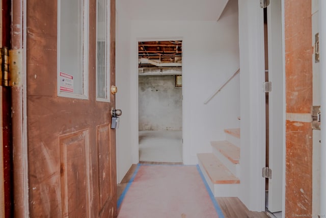 103 Clay St, Thomaston, CT 06787 - corridor featuring stairway