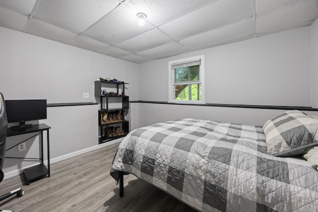 489 Thomaston Rd, Watertown, CT 06795 - bedroom featuring a paneled ceiling and wood finished floors