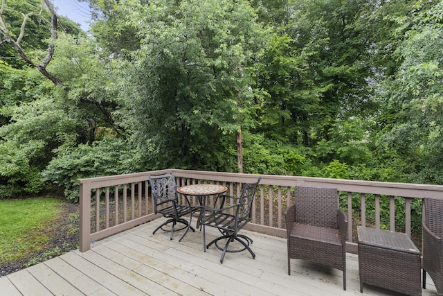 21 Heritage Cir Unit A, Southbury, CT 06488 - view of wooden deck