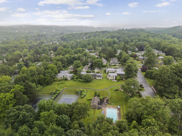 21 Heritage Cir Unit A, Southbury, CT 06488 - aerial perspective of suburban area featuring a heavily wooded area